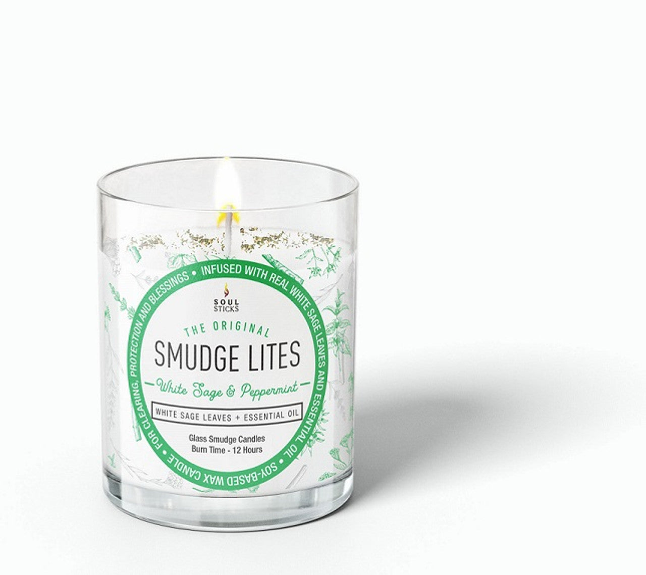 White Peppermint Scented Candle