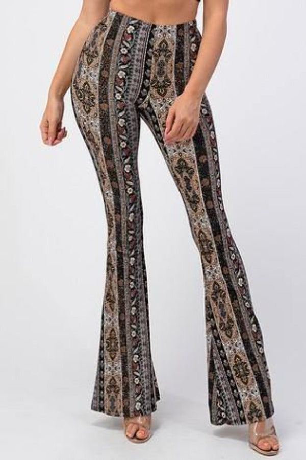Pants Palazzo - Multi Print-hotRAGS.com