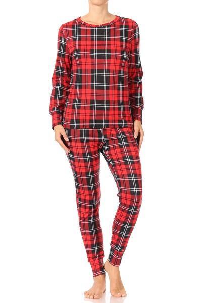 Pajama Red Plaid Top-hotRAGS.com