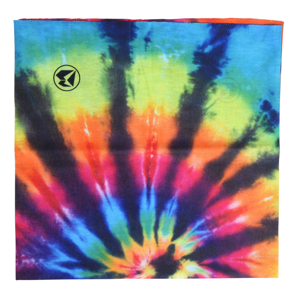 Headband Bandana Black Tie Dye Rainbow-hotRAGS.com