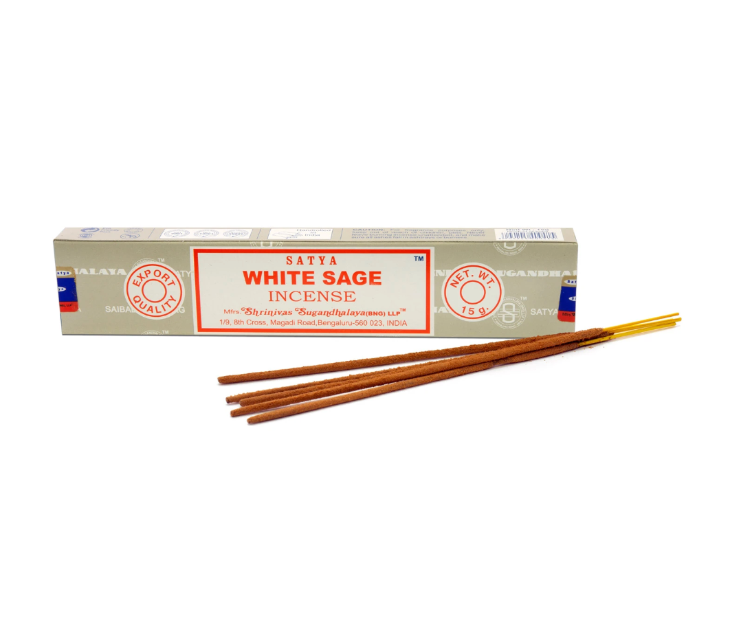 Satya Natural Incense - White Sage Incense 15g-hotRAGS.com