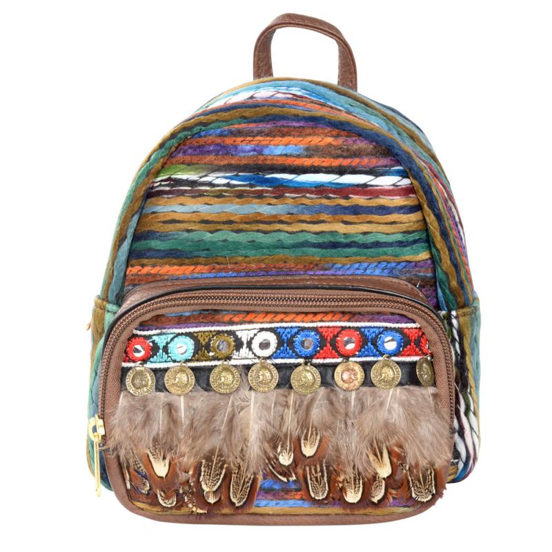 Backpack Mini Feathers - Each Unique-hotRAGS.com