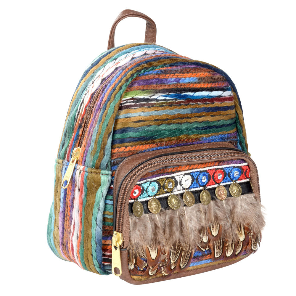 Backpack Mini Feathers - Each Unique-hotRAGS.com