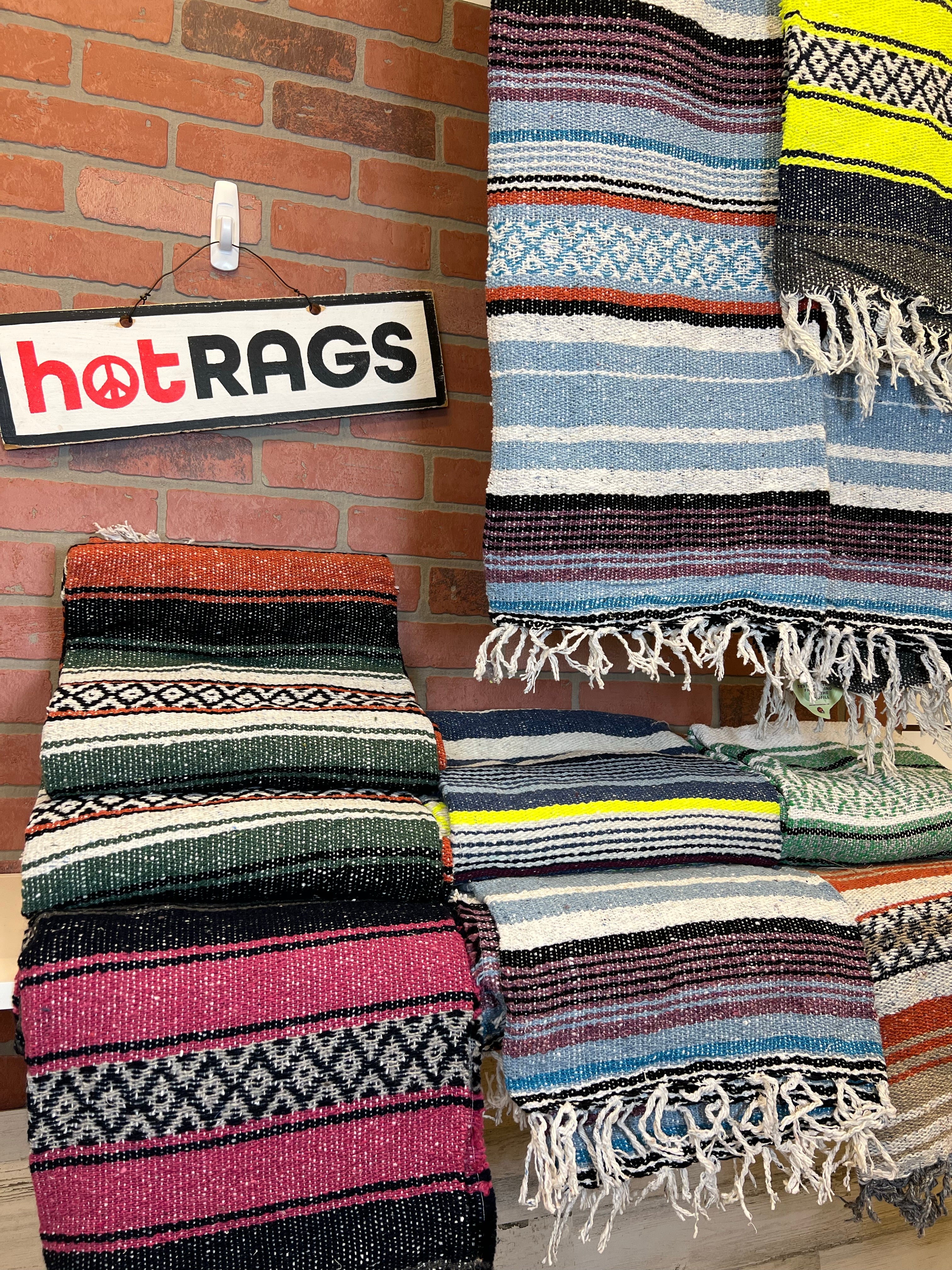 Earthragz Blanket - Baja Stripe - Unique Colors! 5'x7'-hotRAGS.com