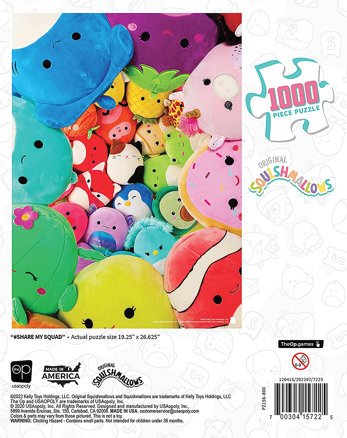 Squishmallows - Share My Squad - 1000 Piece Jigsaw Puzzle-hotRAGS.com