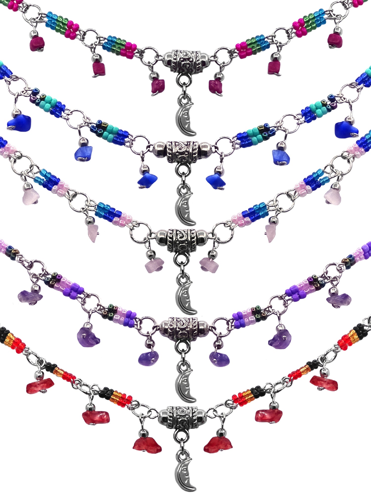 Anklet - Moon Dangle - Each Unique-hotRAGS.com