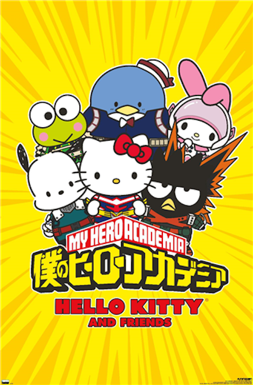 Hello Kitty - Pink Background Poster (24 x 36) 