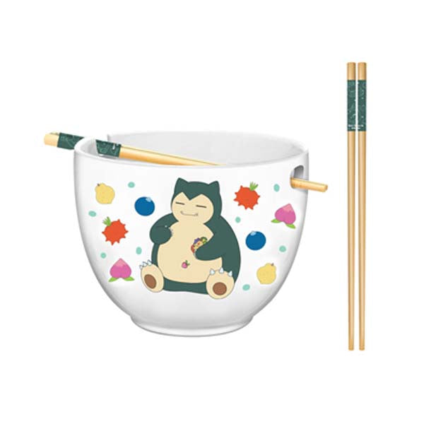 Ramen Bowl - Snorlax Pokémon With Chopsticks-hotRAGS.com