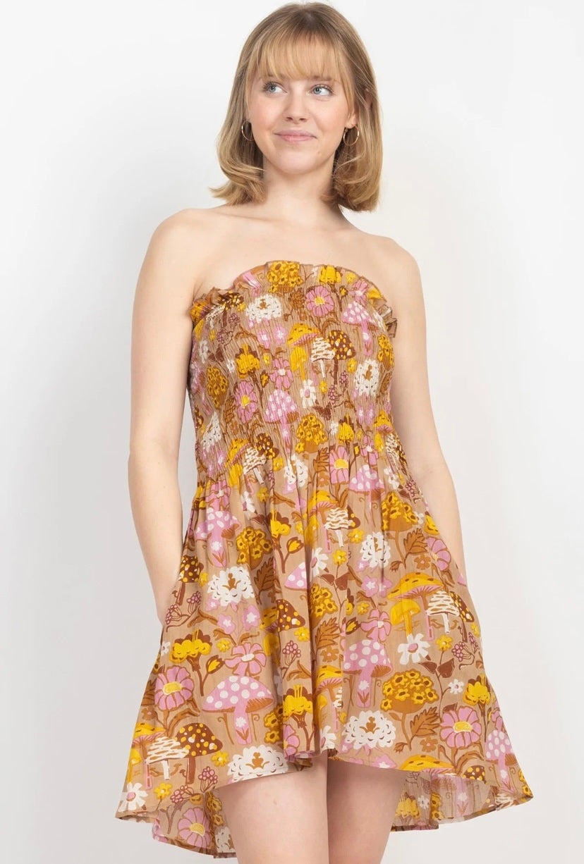 Dress - Mini Mushroom Sand-hotRAGS.com