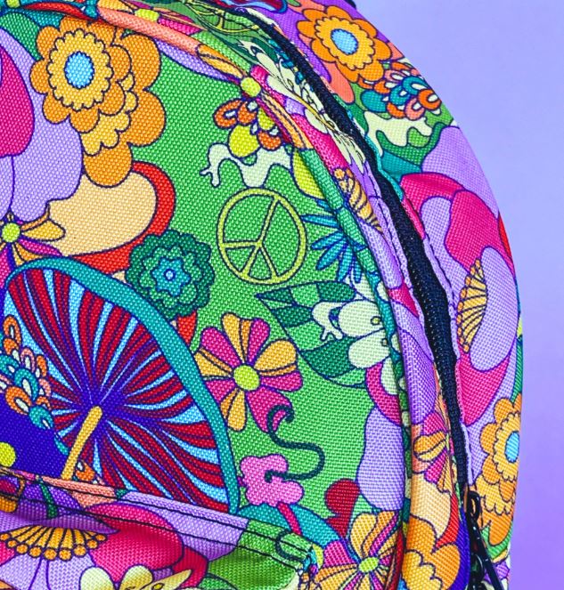 Mini Backpack - Wonderland - Flowers Mushrooms-hotRAGS.com