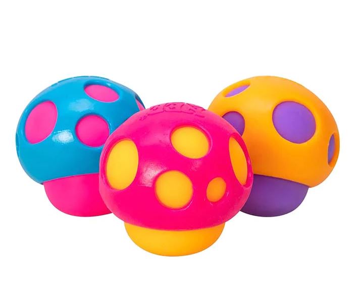 Needoh Groovy Shroom - 1 Random Color Stress Ball-hotRAGS.com