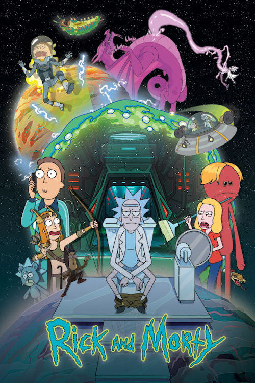 Rick Morty Wallpaper Rick And Morty Premium Poster