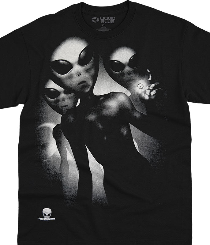 T Shirt Alien Visitors Space-hotRAGS.com