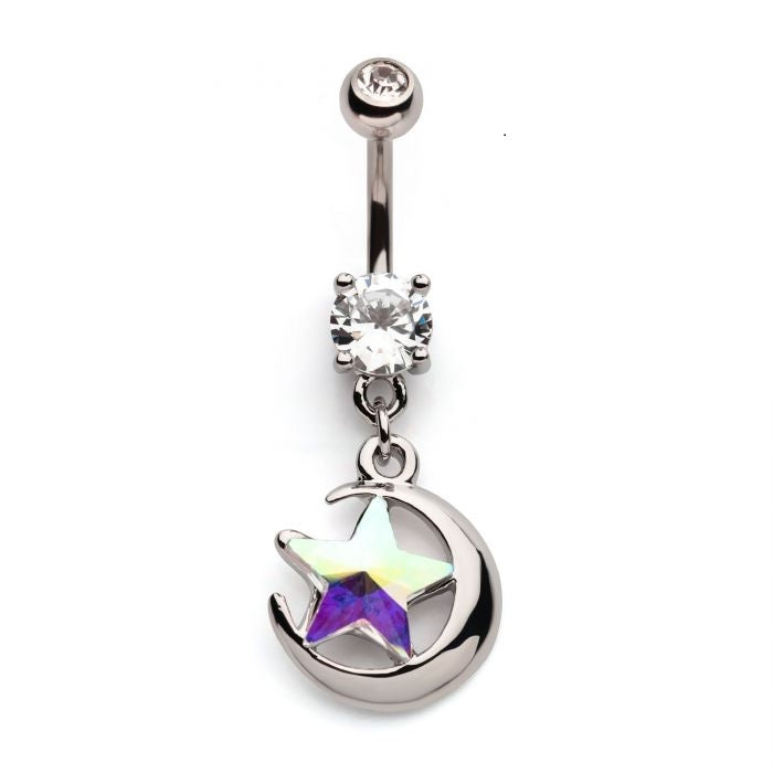 Belly Ring Moon Star Auora-hotRAGS.com
