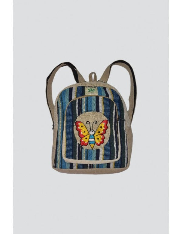 Backpack - Blue Stripe Butterfly-hotRAGS.com