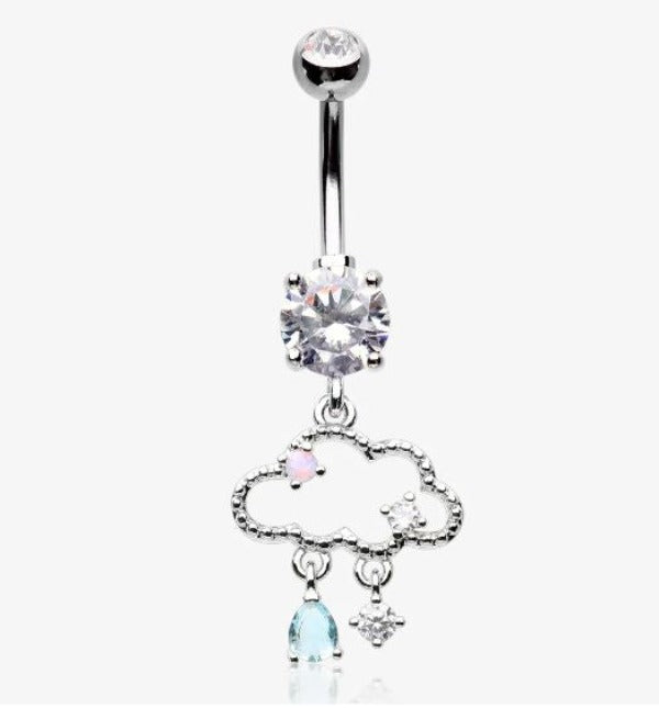 Belly Ring - Rain Cloud-hotRAGS.com