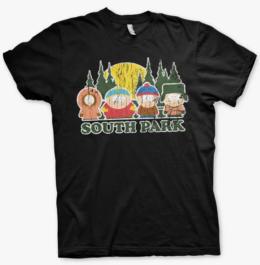 T-Shirt South Park Group Distressed-hotRAGS.com