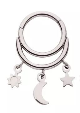 Septum Ring - Star Moon-hotRAGS.com