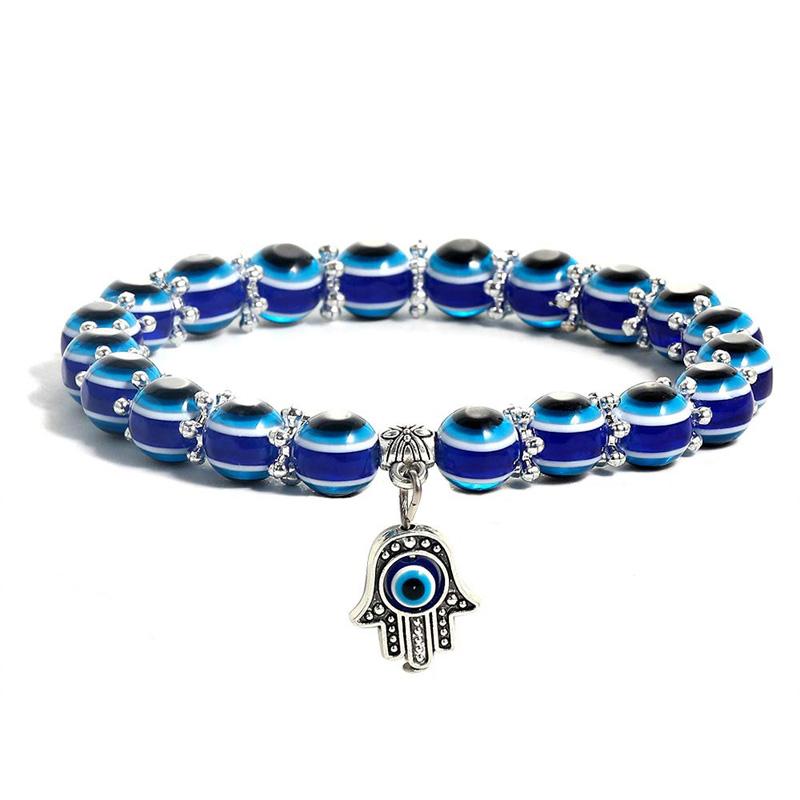 Hamsa Hand with Evil Eye Bracelet