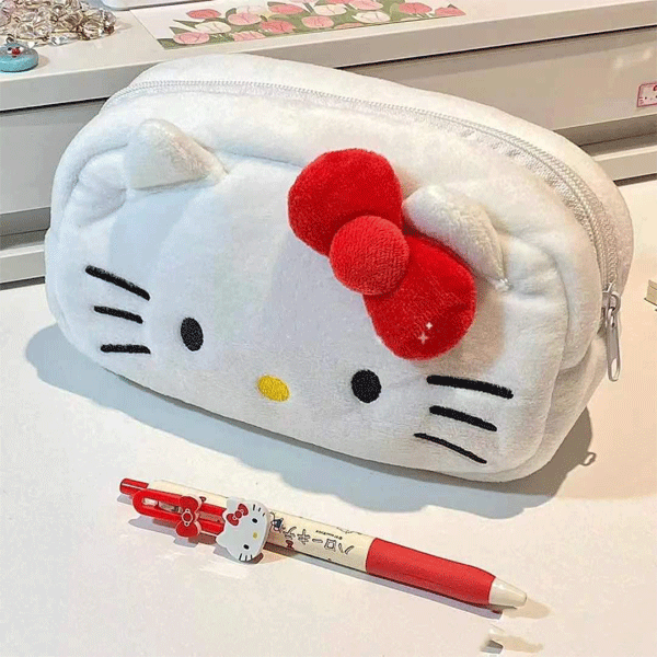 Cosmetic Bag Plush Hello Kitty-hotRAGS.com