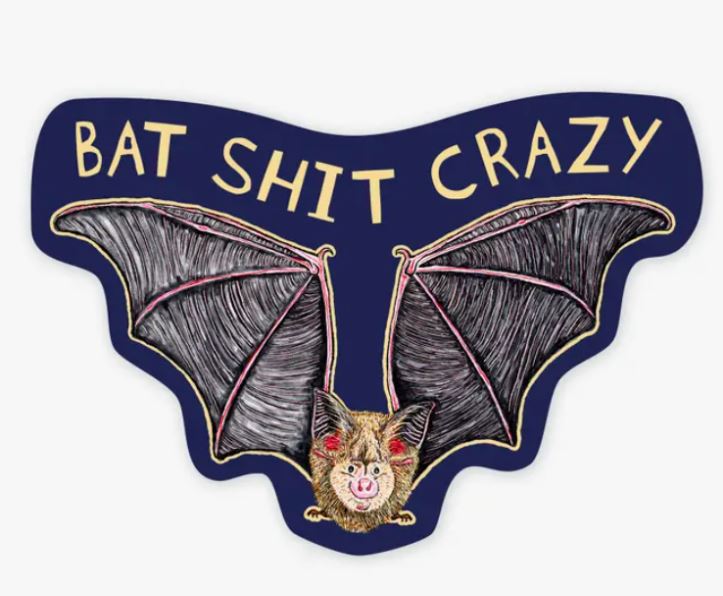 Bat Shit 3 Inch Sticker-hotRAGS.com