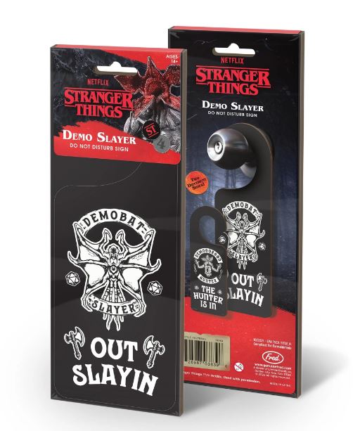 Stranger Things, Do Not Disturb Sign, Double-sided, Demogorgon Hunter, Multicolor-hotRAGS.com