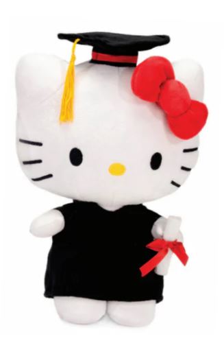 Hello Kitty Black Cap And Gown Plush-hotRAGS.com