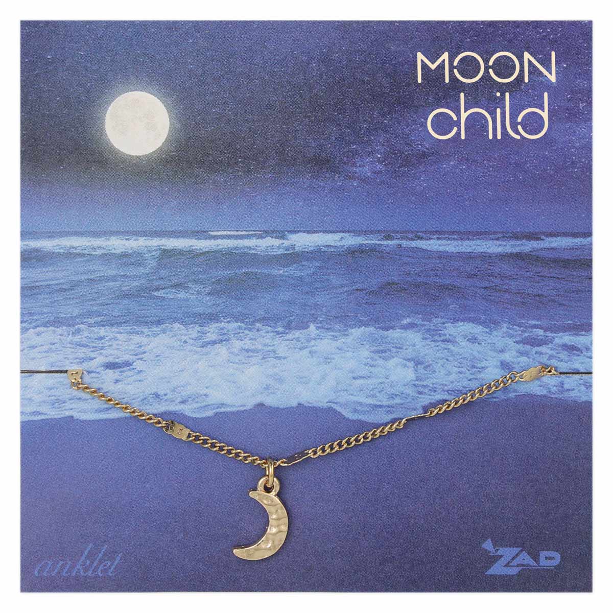 Anklet - Moon Child Crescent Moon Charm-hotRAGS.com