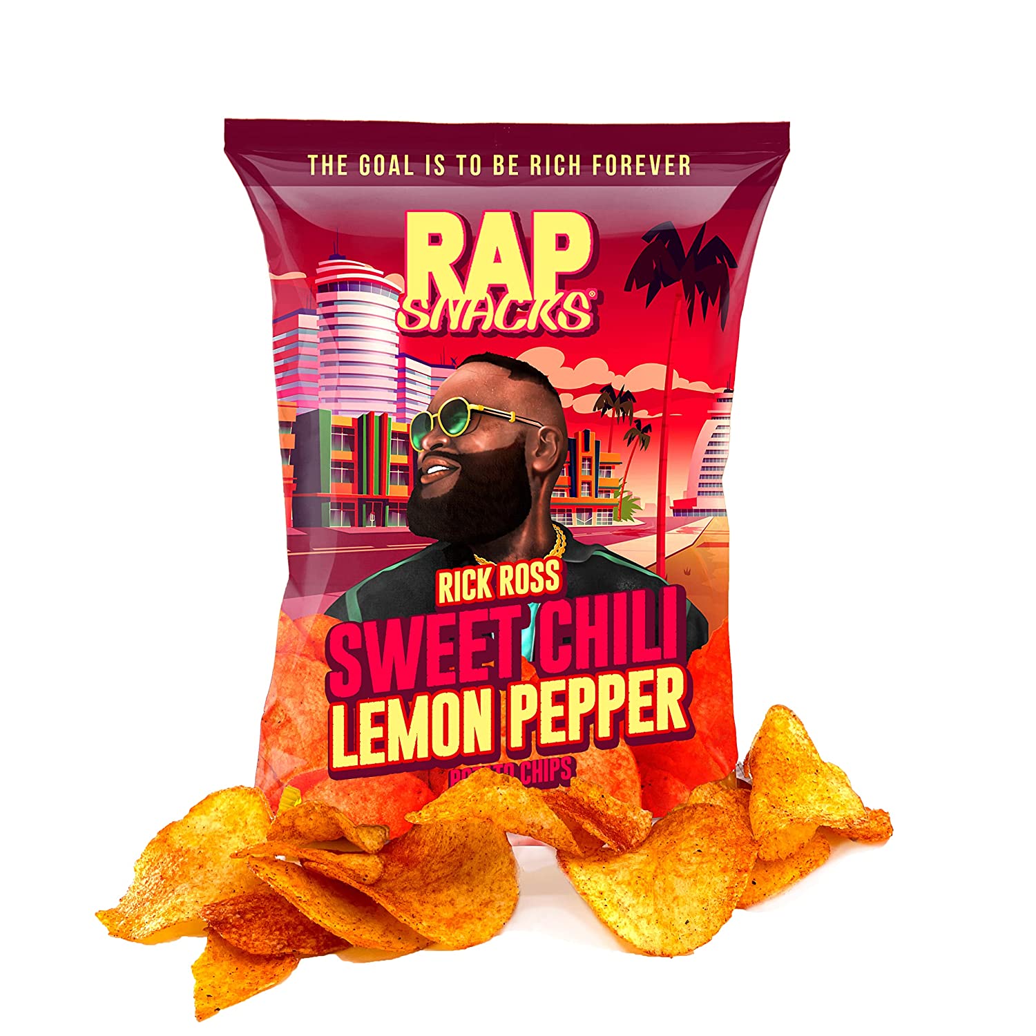 Rap Snacks Rick Ross Sweet Chili Lemon Pepper 2.5 Oz-hotRAGS.com