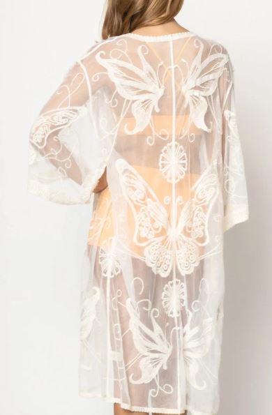 Cardigan Butterfly Lace Ivory-hotRAGS.com