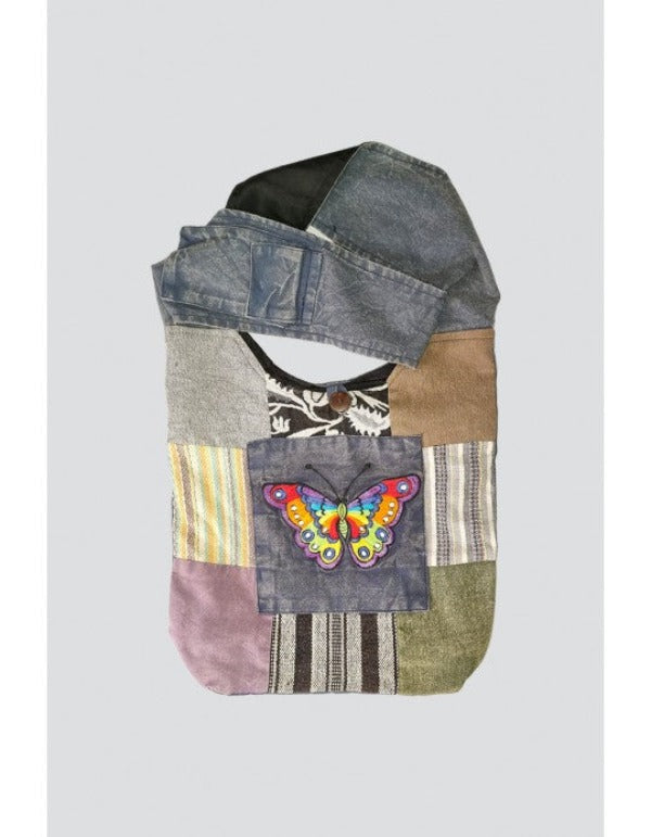 Bag - Butterfly Embroidery Hobo Bag-hotRAGS.com