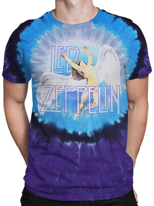 Led Zeppelin Swan Song Tie-dye T-shirt-hotRAGS.com