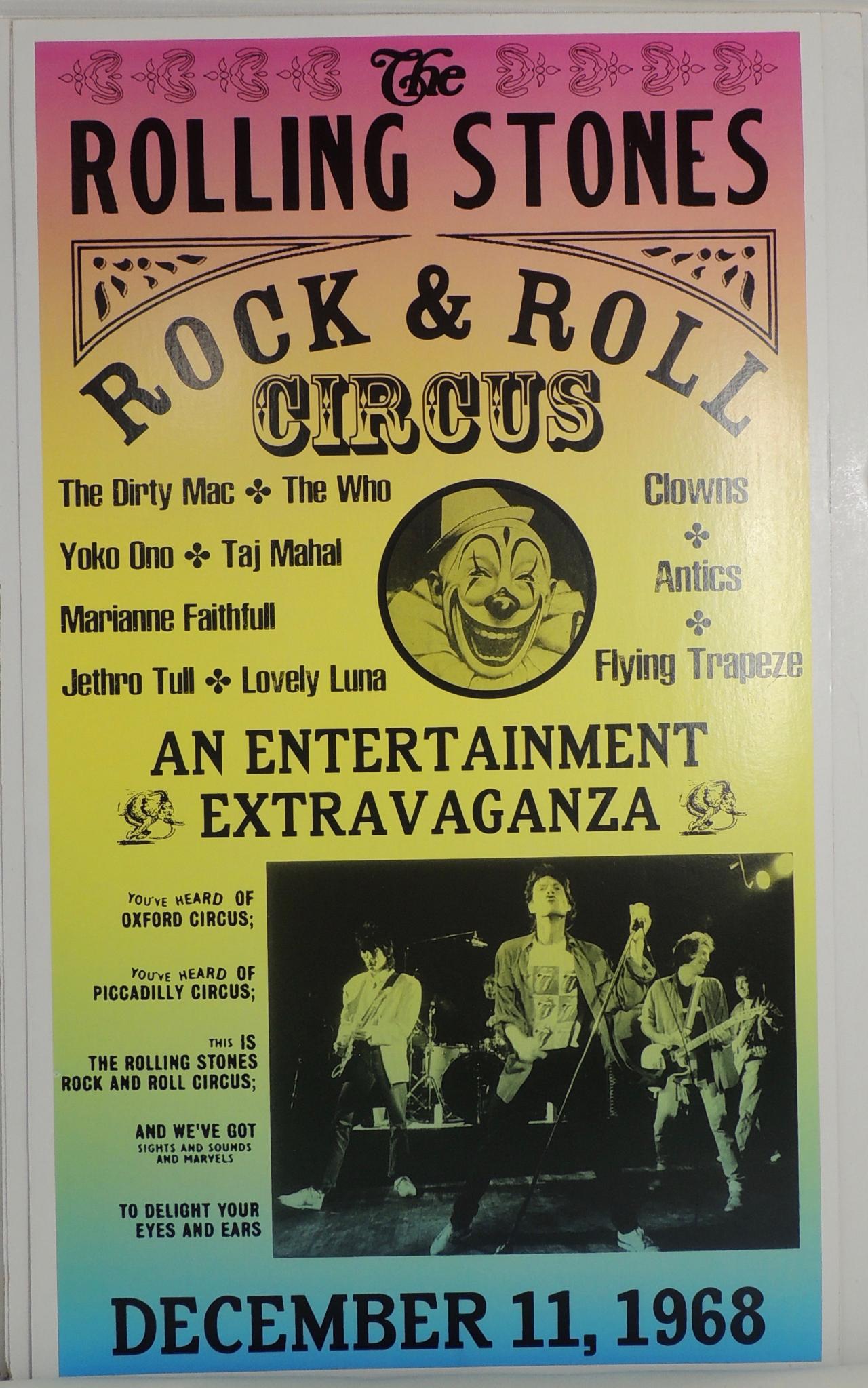 Concert Poster - The Rolling Stones Rock And Roll = 22x14-hotRAGS.com