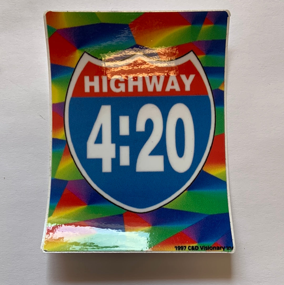 Sticker Highway 420 Prism-hotRAGS.com