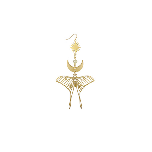 Earrings - Celestial Luna Moth-hotRAGS.com