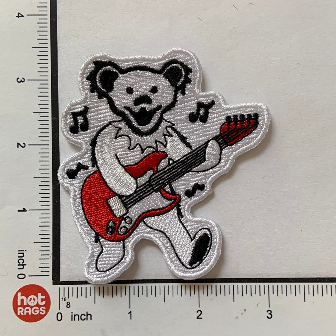 Patch -Grateful Dead Bear Guitar-hotRAGS.com