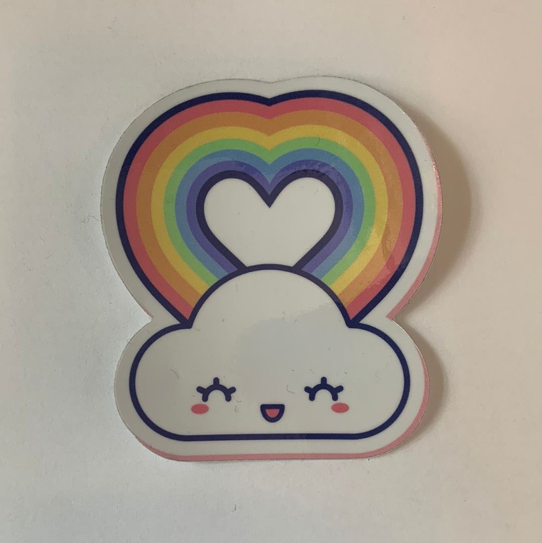 Sticker - Kawaii Heart Rainbow-hotRAGS.com