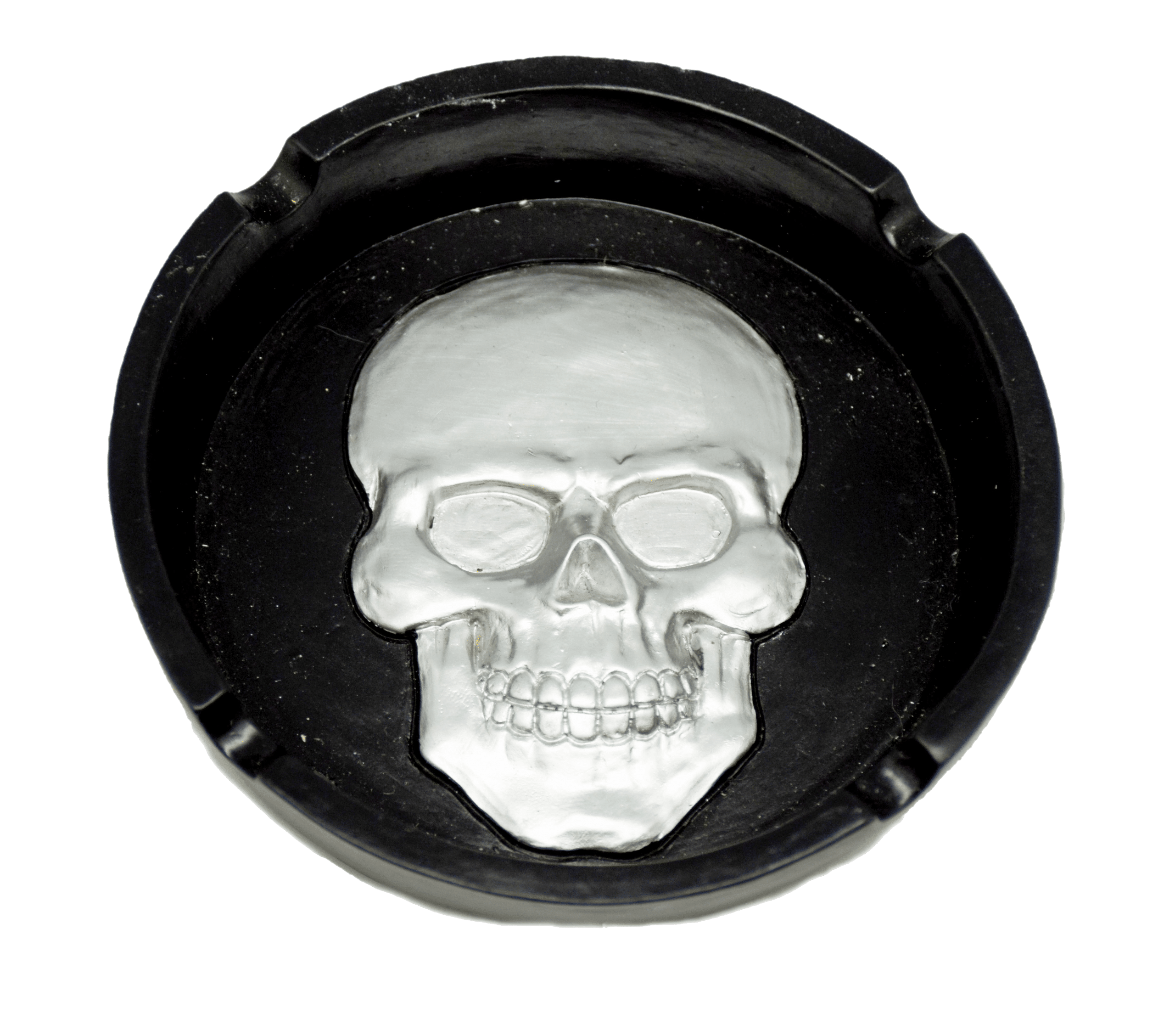 Ashtray Silver Skull-hotRAGS.com