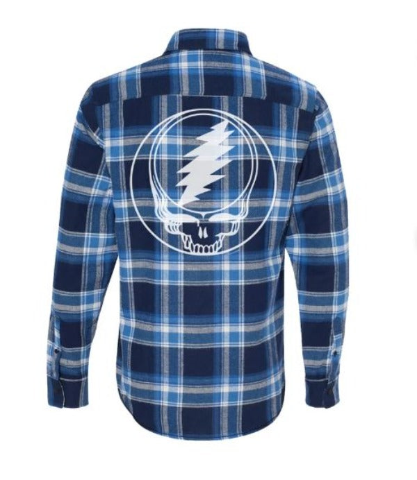 Flannel White Steal Your Face-hotRAGS.com