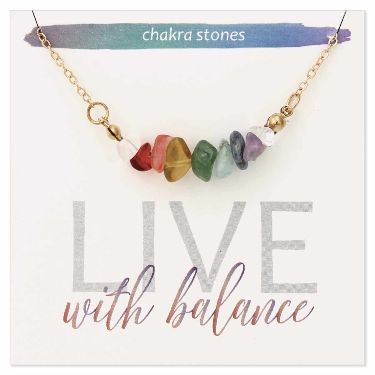Necklace - Pride Chakra Stones Chip-hotRAGS.com