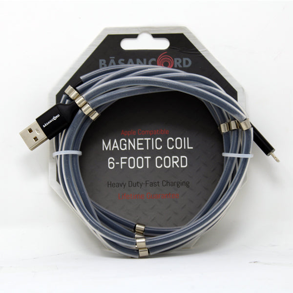 Phone Cord - Magnet Apple - Black-hotRAGS.com