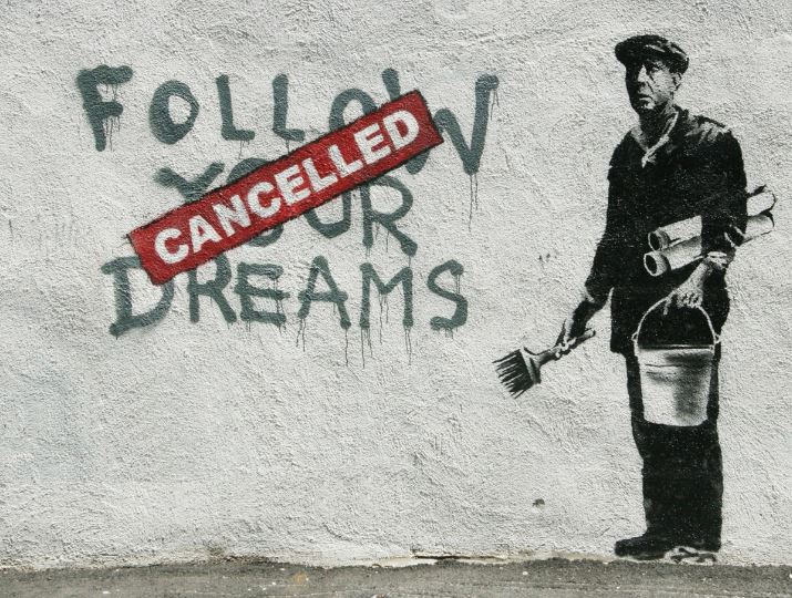 Poster - Banksy Follow Your Dreams - 24x36-hotRAGS.com