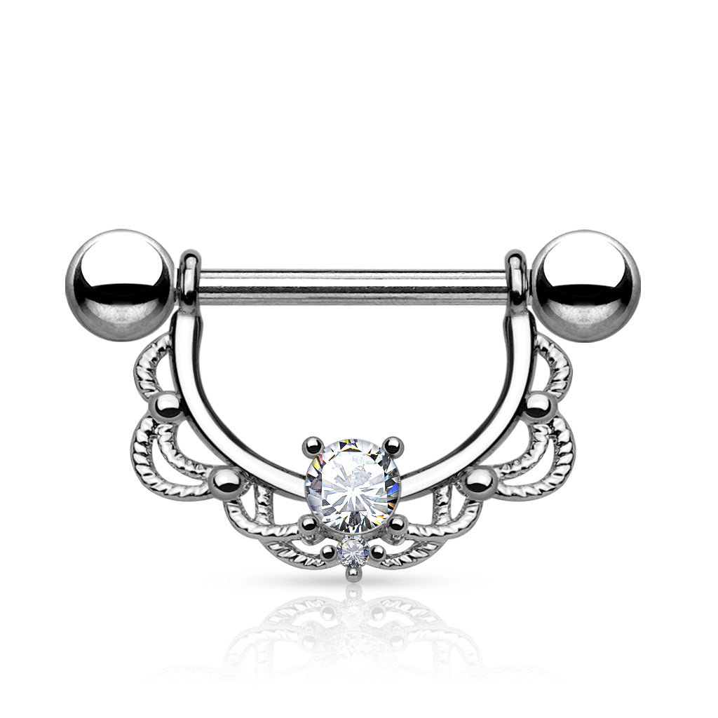 Nipple 14g Steel Cz-hotRAGS.com