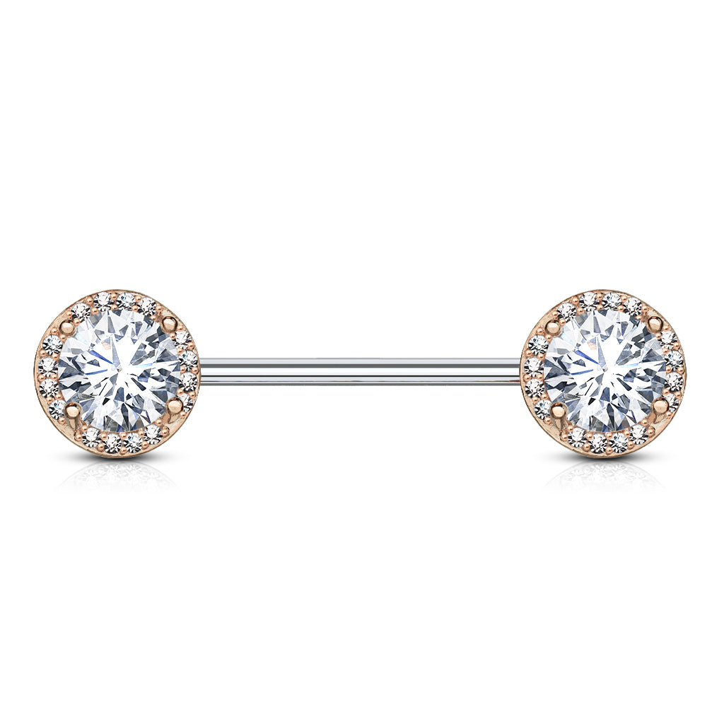 Nipple Cz Round Rose Gold-hotRAGS.com