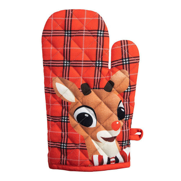 Rudolph The Red Nosed Reindeer Oven Mitt-hotRAGS.com