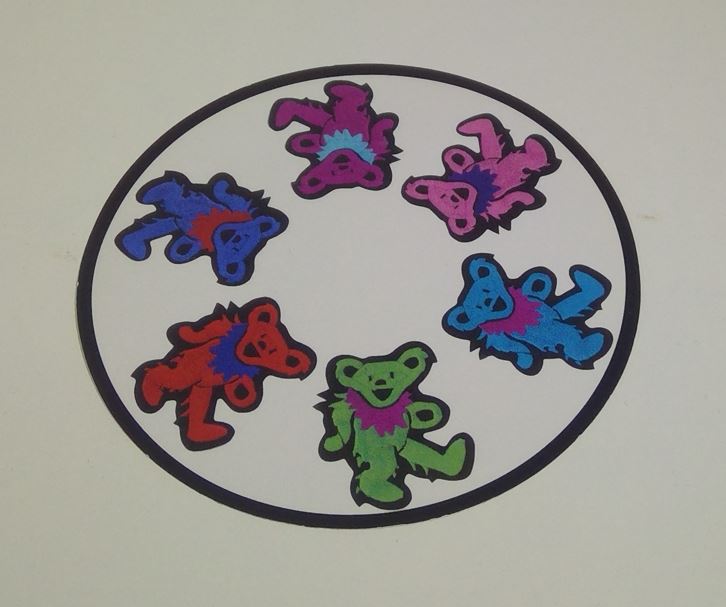 Sticker - Grateful Dead - Circle Bears-hotRAGS.com