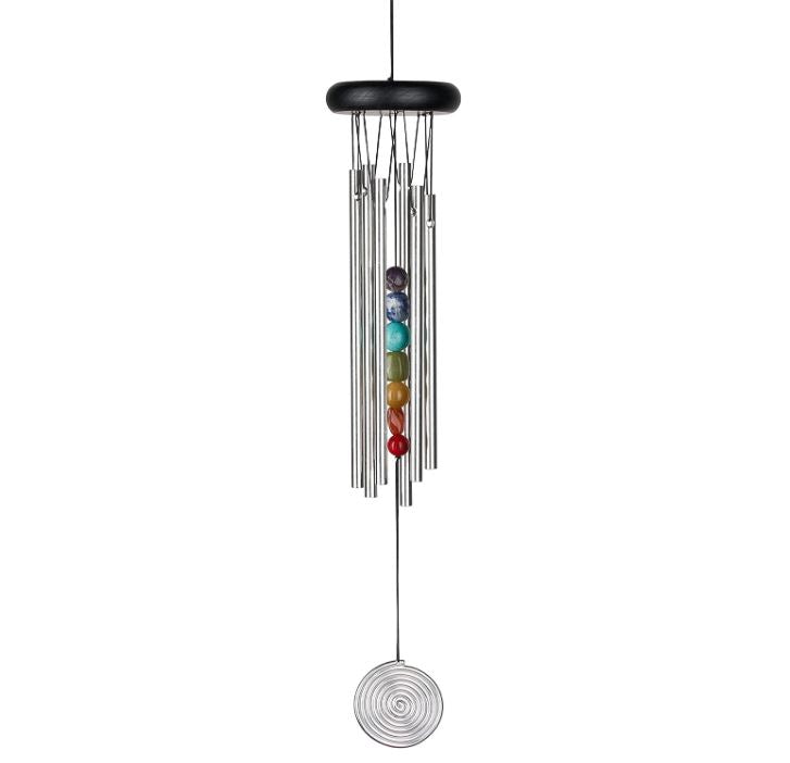 Woodstock Wind Chimes for Outside, Outdoor Decor, Outdoor and Patio Decor, Porch Decor, Meditation, Yoga, Awareness, Relaxation, 17"-hotRAGS.com