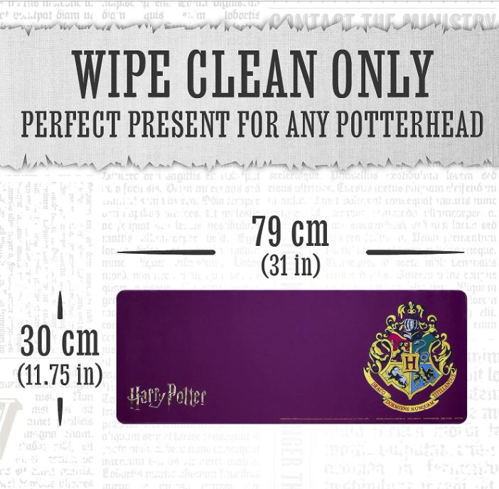 Desk Mat - Harry Potter Hogwarts Crest Large Gaming Mouse Pad for Desk Keyboard Mousepad - Non-Slip-hotRAGS.com