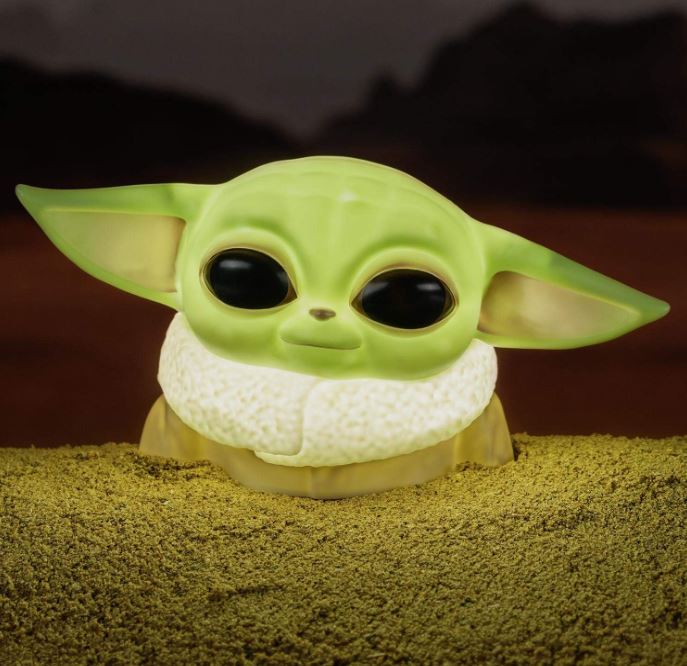 The Mandalorian Baby Yoda Grogu Desktop Light - Officially Licensed Star Wars Merchandise, Plastic-hotRAGS.com