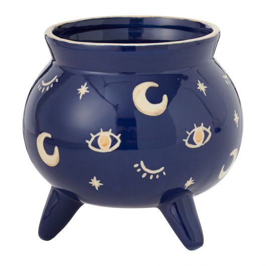 Sun, Moon, Eye, Blue Bowl - WITCH'S CAULDRON POT-hotRAGS.com